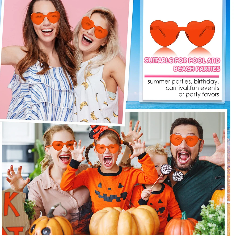 Wedding Heart Sunglasses Gifts for Guests Candy Color Heart Glasses Wedding Favors Bachelorette Party Favor 12-60Pcs