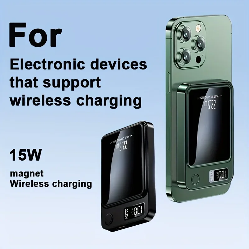 22.5W/PD20W Magsafe Power Bank 20000MAh Fast Charging Power Bank for IPhone15/14/13/12 Android Mobile Phones External Battery 4