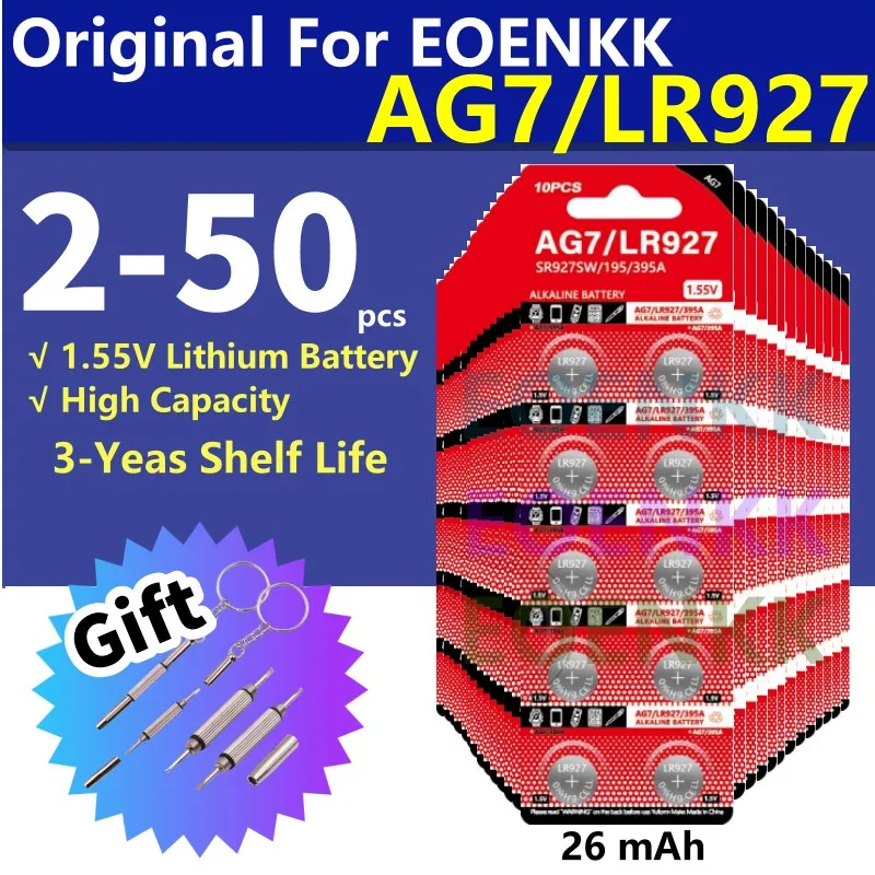 High-Capacity-2-50pcs-AG7-Alkaline-SR927W-1-5V-Button-Cell-Battery ...