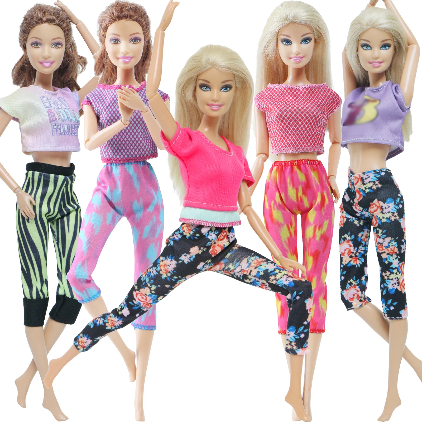 almohadilla En la actualidad Desempacando BJDBUS Conjunto de ropa deportiva para muñeca Barbie, traje de Yoga de  estilo mixto, chaleco y pantalones, ropa para muñeca Barbie, ropa informal  diaria, accesorios de bricolaje, Juguetes| | - AliExpress