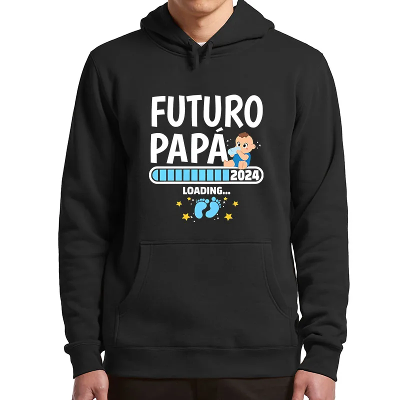

Future Papa 2024 Hoodies First Father Announces Dad Gift Men's Clothing Soft Casual Unisex Y2k Hooded Sweatshirt