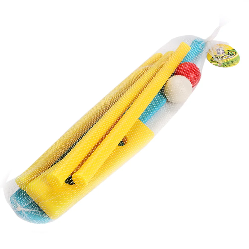 4pcs Kids Cricket Set Outdoor Playing Cricket Bat Stump Parent Child Interactive Sports Game for Backyard Cricket Ball