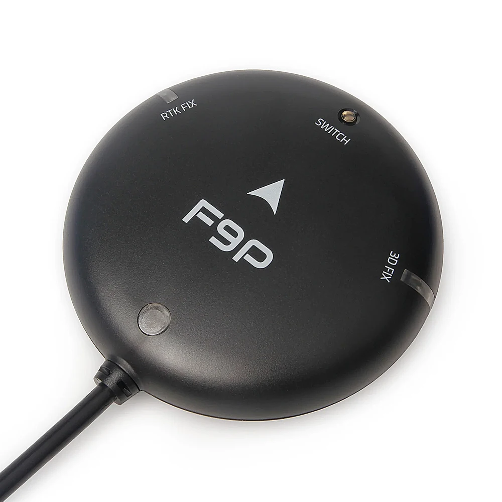 Holybro H-RTK F9P GNSS pour drone FPV, connecteurs et ports de la carte électronique.