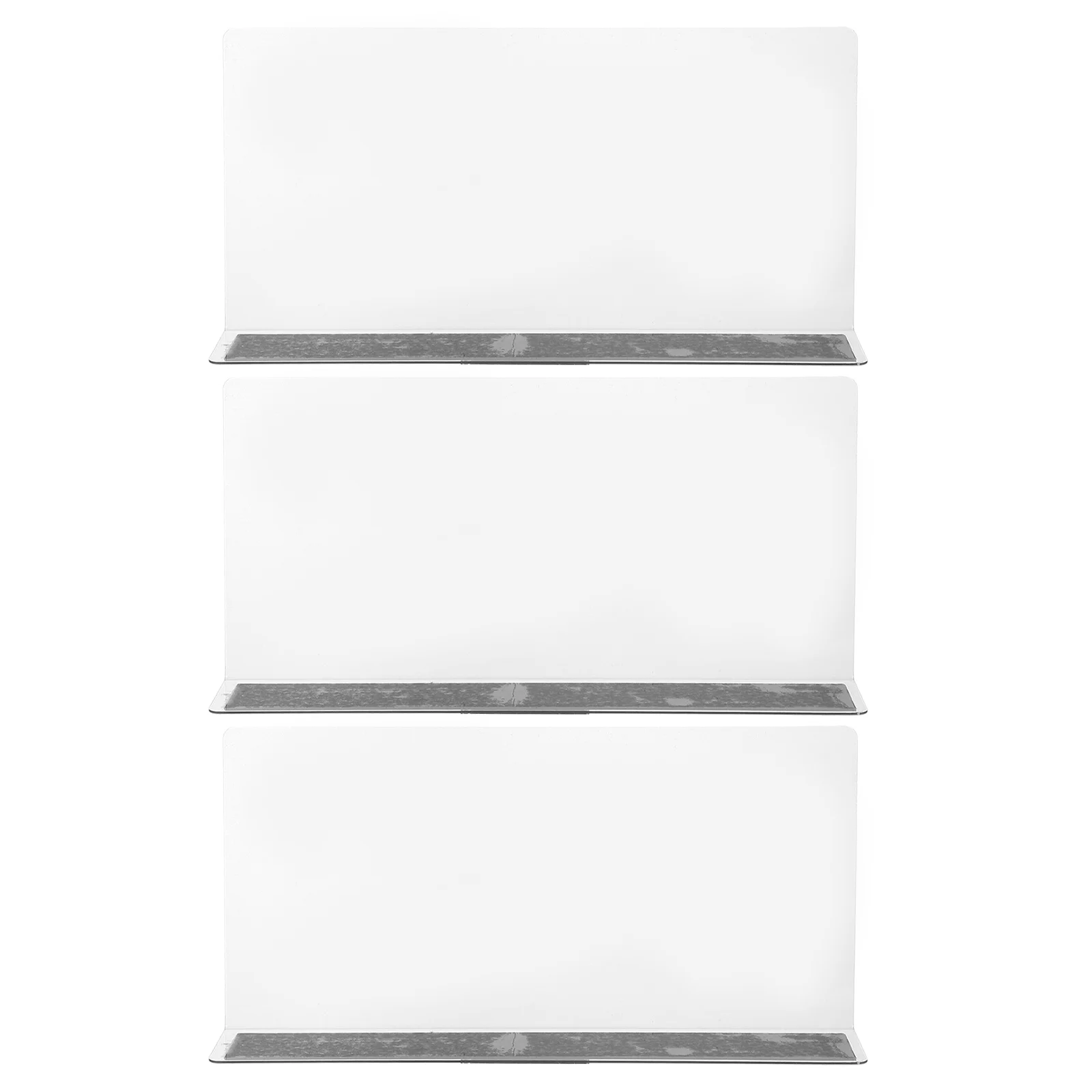 

3 Pcs Supermarket Sorting Baffle Shelf Dividers for Stores Racking Clear Shelves Bookshelf Commodity Clapboards Pvc Goods