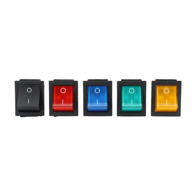 Rocker Switch Latching Rocker Switch Rocker Switch Power Switch I/O 4 Pins with Light 16A 250VAC 20A 125VAC KCD4