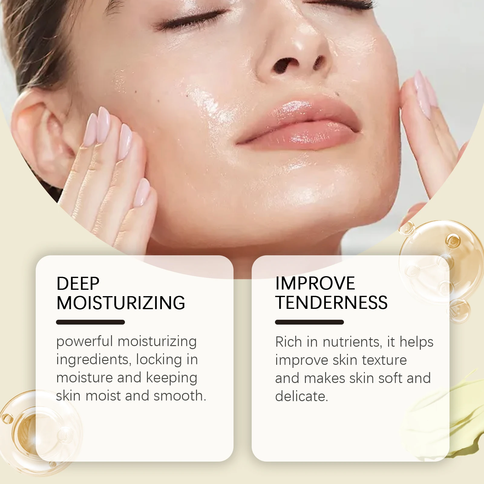 Beef Tallow Honey Moisturizer Nourishing Hydrating Brightening Face Skin Rejuvenation Korean Cosmetics