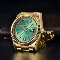 PAGANI DESIGN 2025 New Gold Green 40MM Date Week Men's Watches Automatic Watch Men AR Sapphire Glass NH36A Mechanical Wristwatch 4