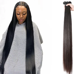 NextFace Straight Hair Bundles Natural Human Hair Bundles 10A Straight Malaysian Hair Weaves 10-40 inch Remy Hair Bundles