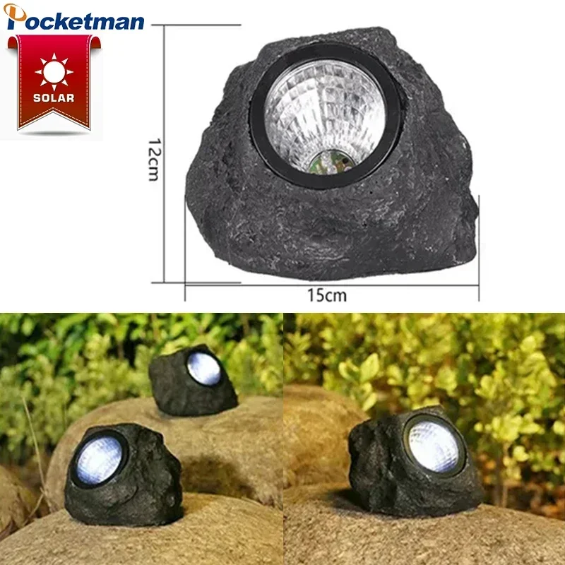 Outdoor Solar Spotlights Simulation Stone Solar Garden Lights Solar Led Light Outdoor Landscape Decoration Lawn Lamps chinese style wall lamps bedroom modern led lamparas anti cloud stone outdoor lights villa aisle door courtyard landscape light