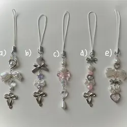 Beaded Bow Charms for Phones and Bags - Perfect Gift Accessory (E)