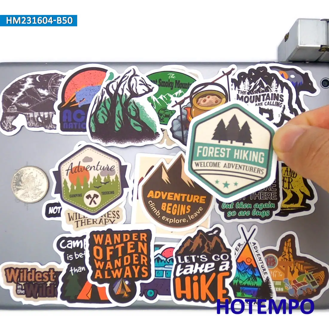Adventure Sticker Pack - Outdoor Exploration and DIY Creative Decoration