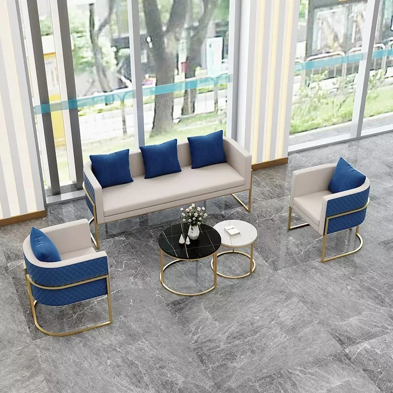 YOUTAI Multifunctional Northern European Leisure Cafe Reception Room Metal Sofa Furniture Set