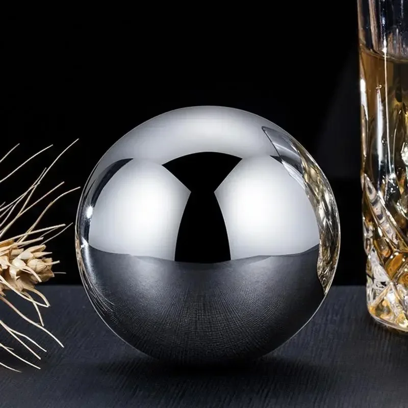 Barware Natural Whiskey Stones Sipping Ice Cube Ball Shape Whisky Stone Rock Cooler Wedding Gift Favor Christmas Bar Kitchen