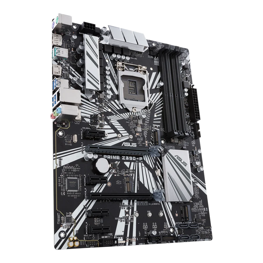Scheda Madre Asus Prime Z390-P Lga1151 Atx Per L'Estrazione Di Criptovaluta (Btc) Con Decodifica 4G Superiore, 6Xpcie