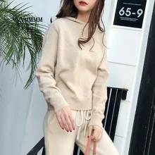 

Women's Sweater Pullover Hooded Wool Sweater Bottomed Sweater Sweatshirt Sweatshirts Kawaii Womens Clothes New Arrival 2022