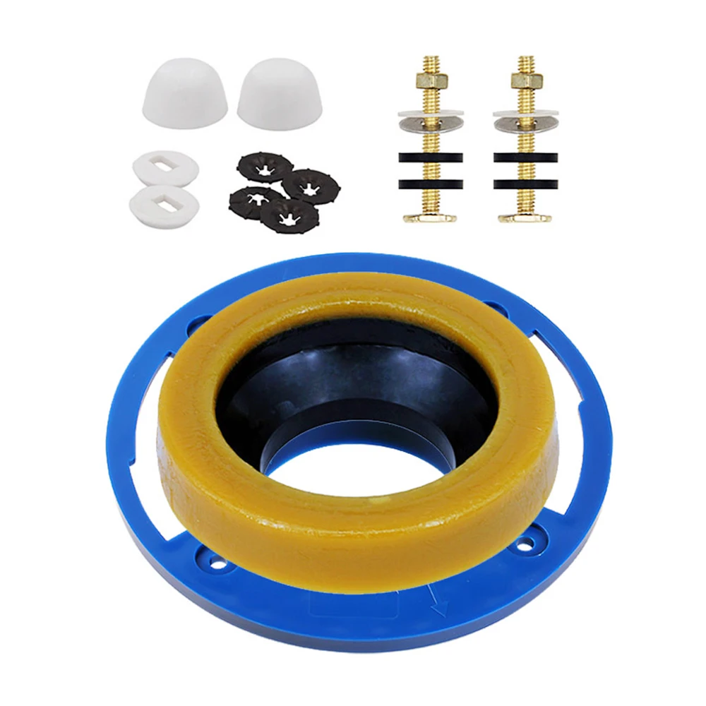 WC-Wachsring-Set Zum Austauschen – Passt Für 7,6 Cm & 10,2 Cm Abflussrohre, Inkl. Messingschrauben!