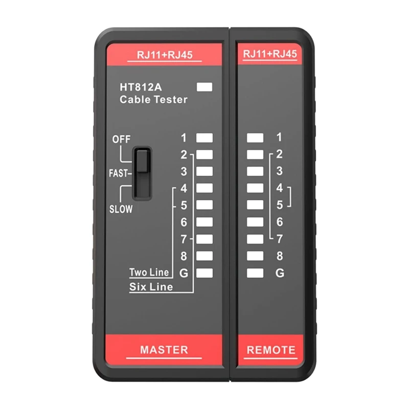 Wire Telephone Line Test Meter HT812A Cable Tester Line Finder RJ11 RJ45 Cable Toner Finder Tooln01r