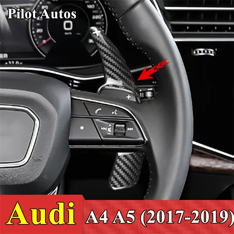 Genuine Carbon Fiber Car Steering Wheel Shift Paddle Extended Shifter Trim  Cover For Audi A4 A5 2017 2018 2019 - AliExpress