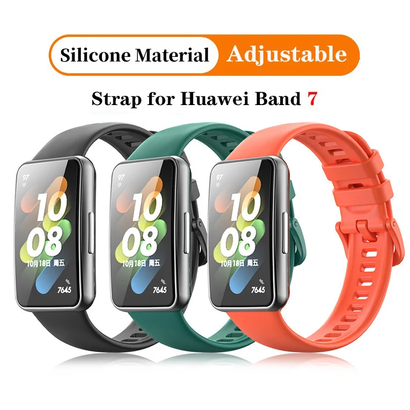 Nylon loop Strap For Huawei band 7 Sport Smartwatch accessories Adjustable  Replacement Bracelet correa For Huawei watch band 7