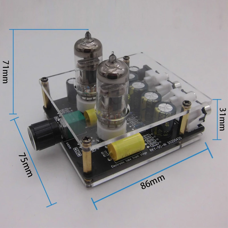 Upgraded 6K4/6A2 Tube Preamplifier Amplifiers HiFi Tube Preamp Bile Buffer Auido Amp Speaker Sound Amplifier Home Theater DIY