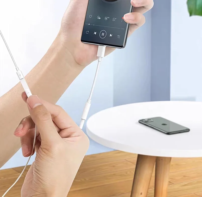 USB C-3.5mm 오디오 어댑터, USB C-헤드폰 잭 어댑터, 타입 C Aux 오디오 동글 케이블 코드 호환 가능. USB A to C 어댑터 포함
