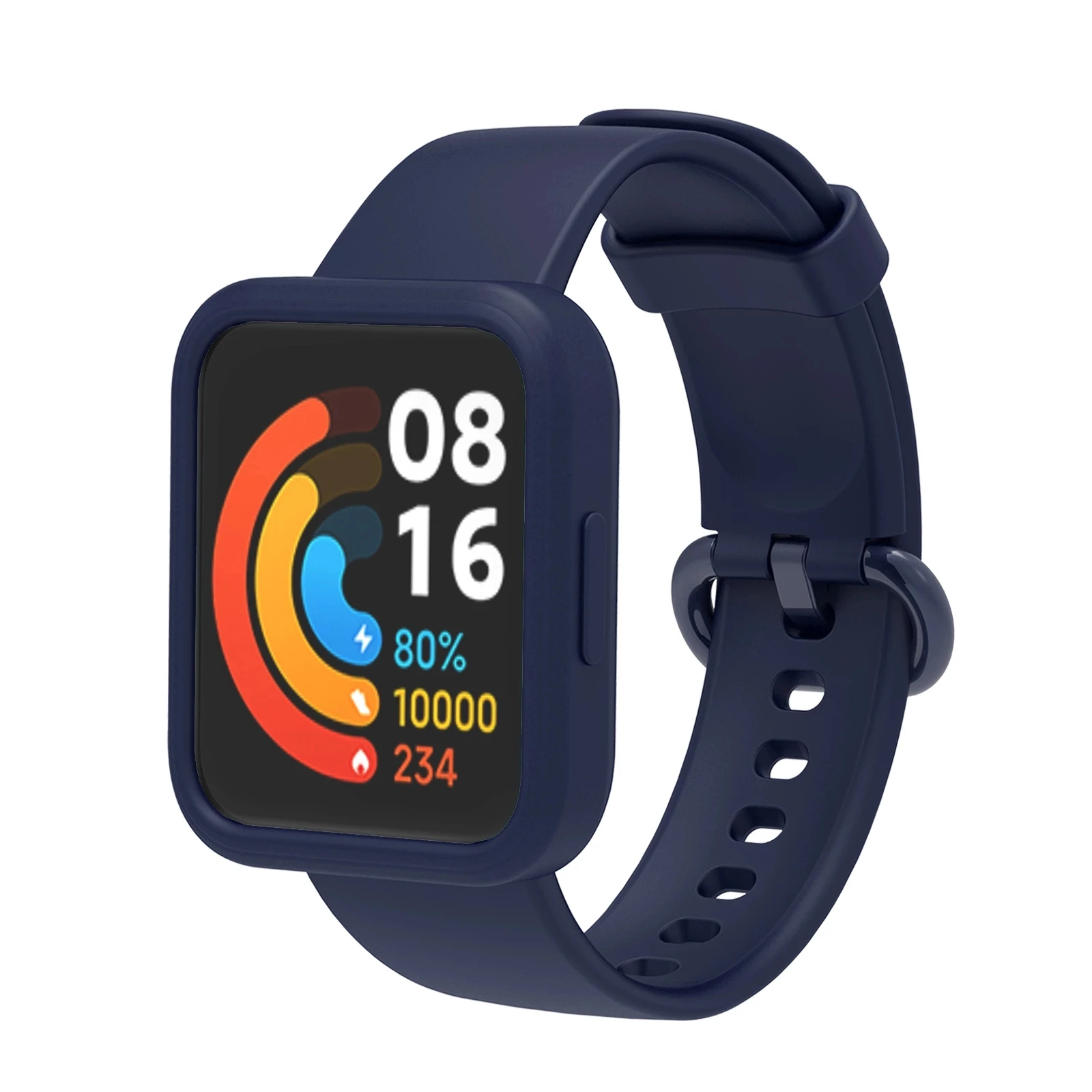 Premium Silicone Watch Band Strap with Protective Cover