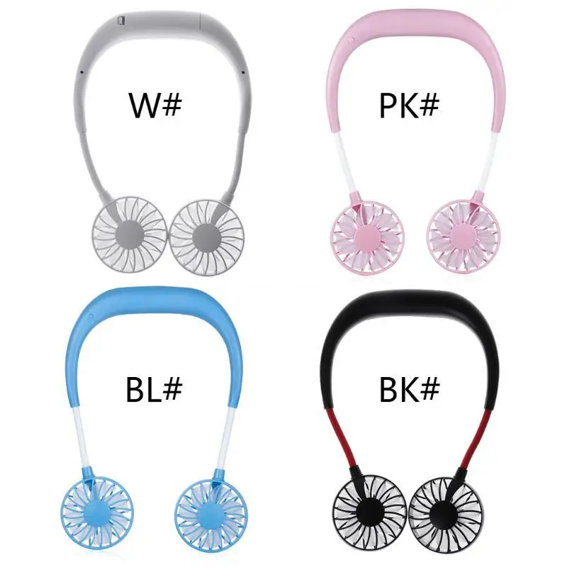 

Hands Free Neck-Type Hanging Fan With USB Cable Rechageable Portable Dropship