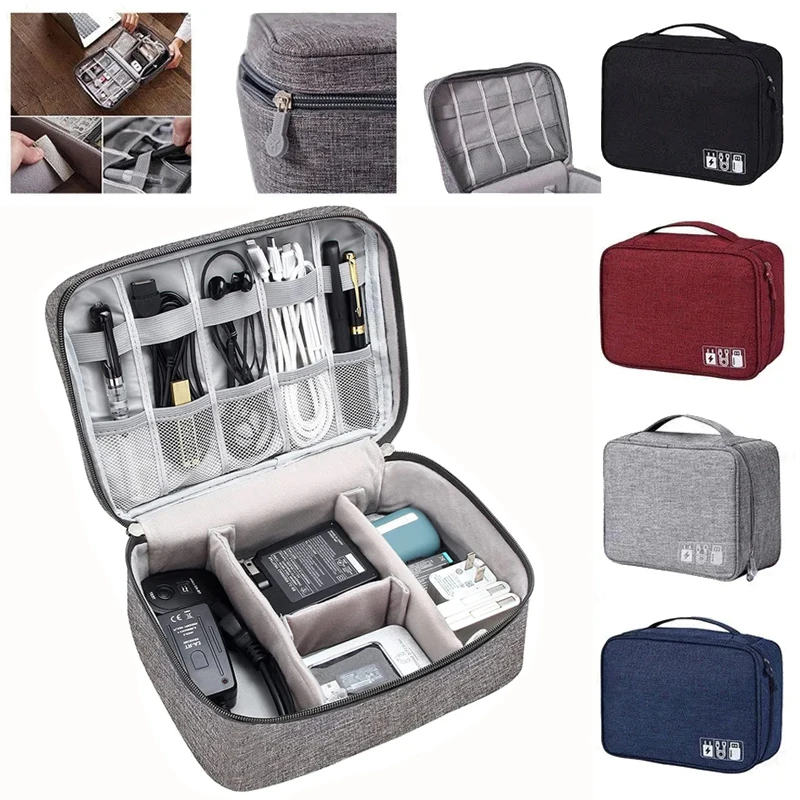 Waterproof Digital Storage Bag USB Cable Organizer