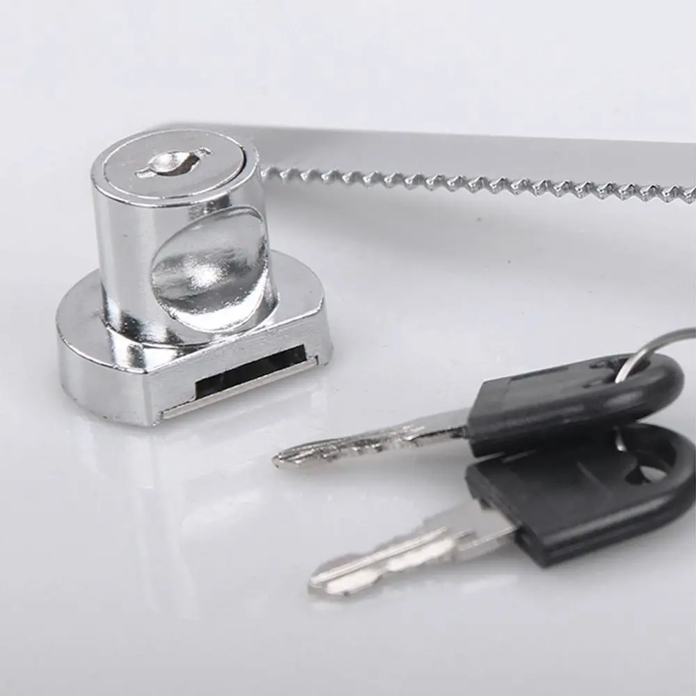 Zinc Alloy Sliding Glass Door Lock Window Lock Durable Push-pull Display Case Security Tools Practical Home Hardware