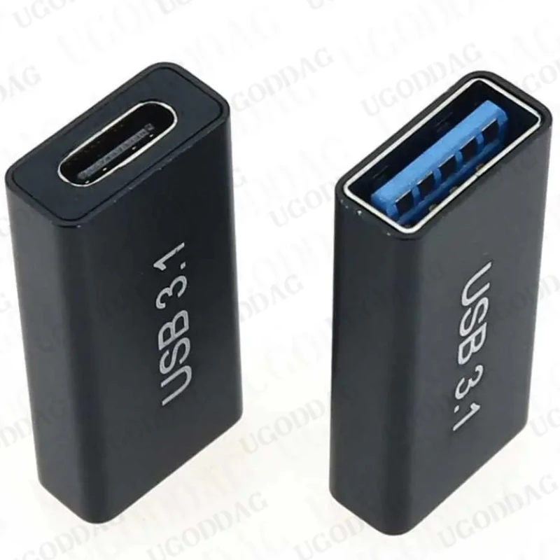 Usb adapter 1/2 PCS USB 3.0 female to USB Type C female extender converter