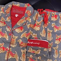 2026 Autumn New Home Clothes Lady Cotton Pajamas Suit Cute Cartoon Print Nightwear Luxury Shirt Pants Girlfriend Gift Loungewear - Image 4