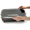 16-inch Electric Foldaway Skillet, Black,compact storage,deluxe nonstick surface,heat control removed,dishwasher safe 5