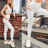 White flat waist trousers