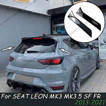 Lunotto posteriore Spoiler Laterale Ala Per SEAT LEON MK3 MK3.5 5F FR (Cinco porte) 2013-2021 Ala di Coda Styling Auto Canard Splitter Tuning