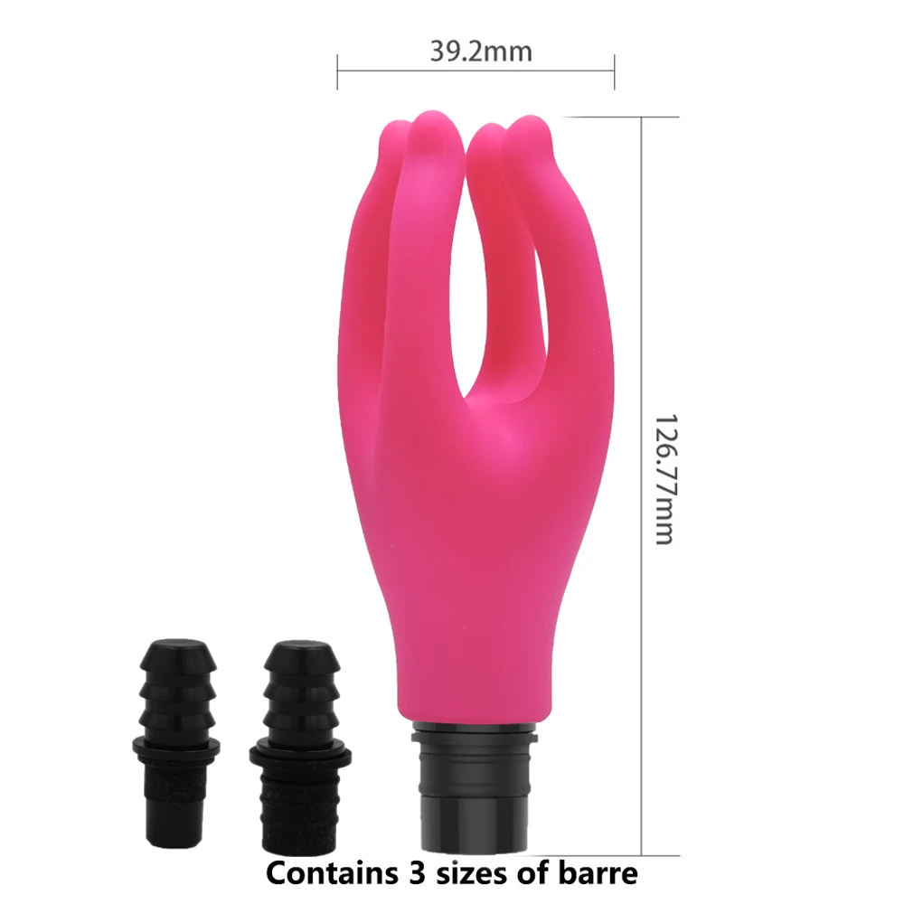 Claw shape Silicone Fascia Gun Massage Head 1 Pc With 3 Sizes Connectors 12-13mm/15-16mm/18-19mm Full Body Muscle Massage fascia gun massage head