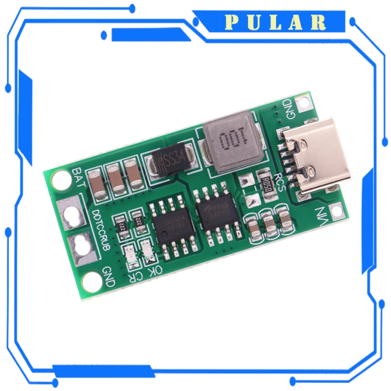 Lithium Battery Charger 18650 Lithium Battery Multi-Cell 2S 3S 4S Type-C To 8.4V 12.6V 16.8V Step-Up Boost LiPo Polymer Li-Ion Charger 7.4V 11.1V 14.8V