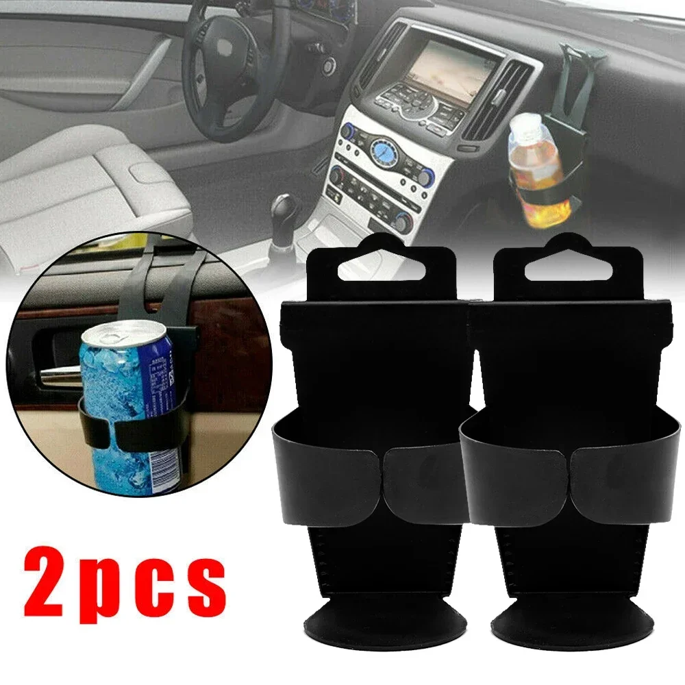 

2pcs Black Car Bracket Car Mounted Multifunctional Cup Holder NonSlip Auto Water Cup Holder Car Interior Universal Accessories