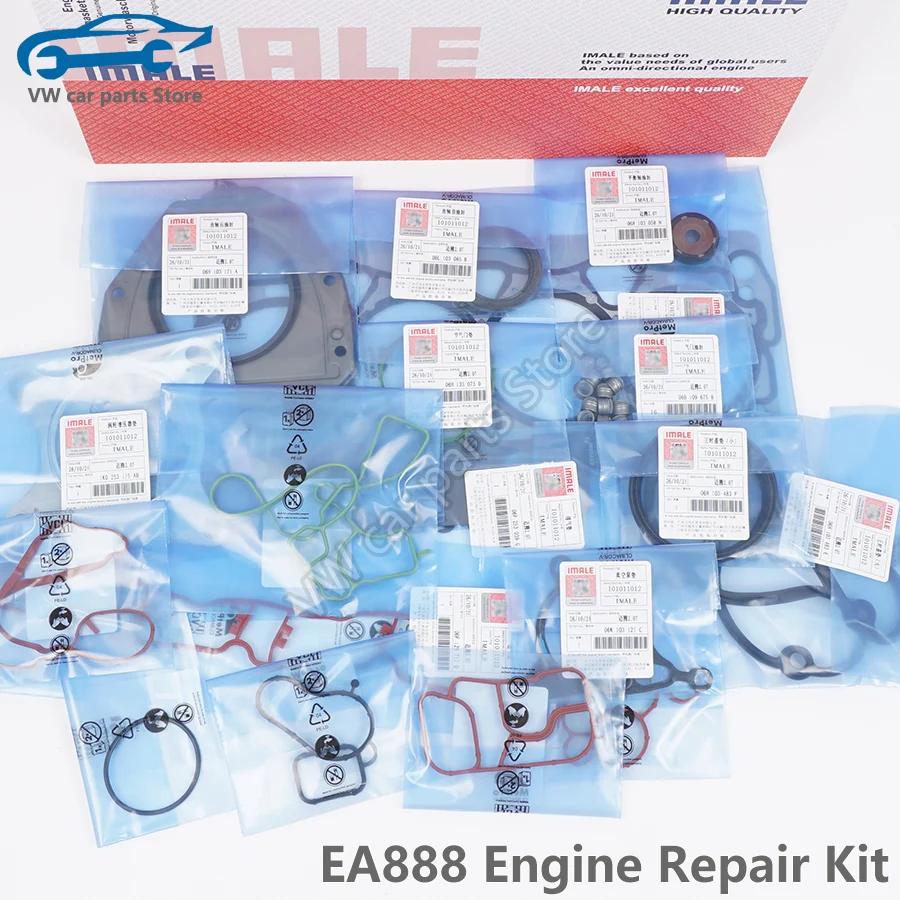06H103383 EA888 Engine Gasket Set Cylinder Head Gasket Oil Seal for Audi Q5 A5 A4 A6 VW Golf GTI Tiguan Touran Passat CC Jetta engine gasket set,car repair accessories