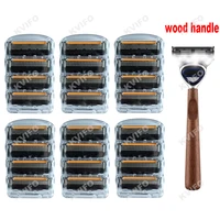 5-Layers Safety Razor Set High Quality Men Razor Sharp Stainless Steel Shaving Changeable Shaver Head Blade