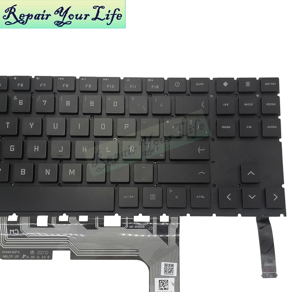 Teclado Retroiluminado Rgb para hp Oled 15-en 15-en0028ax 15-en0013dx 15-en1000na Luz Colorida Branca V193446gs1 - Imagem 2