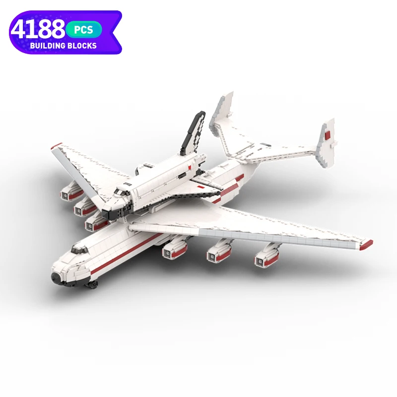 

Moc Space Antonoed-225 Delivery Aircraft Building Blocks Assembly Model MOC-95312 Space Rocket Education Creative Brick Toy Gift