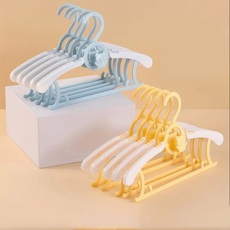 5/10Pcs Baby Clothes Hanger Children's Home Clothes Hanger Extendable Anti Slip Clothes Hanger Baby Specific Clothes Drying Rack