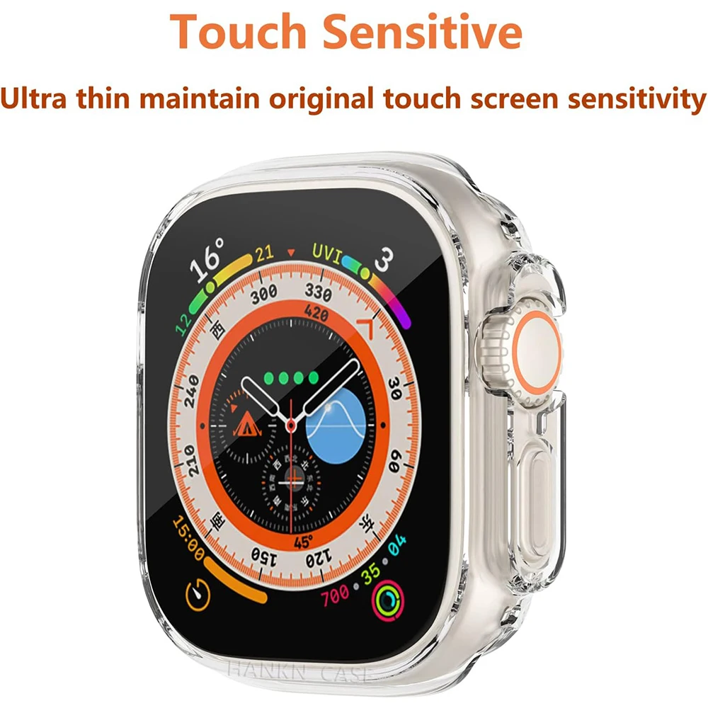 Premium Silicone Apple Watch Case with Screen Protector - Robust and Stylish Protection