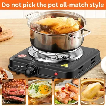 Narghilè Shisha bruciatore a carbone 500W piastra riscaldante Barbecue fornello elettrico cucina cottura riscaldatore per caffè Chicha a combustione rapida 1