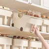 Kitchen Sundries Storage Case With Wheels Seasoning Bottle Jar Storage Container Kitchen Closet Organizer 2