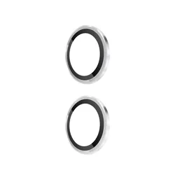 Premium Metal Ring Camera Lens Protector for Motorola Edge 50 Fusion Neo Pro Ultra (1 Set Silver)