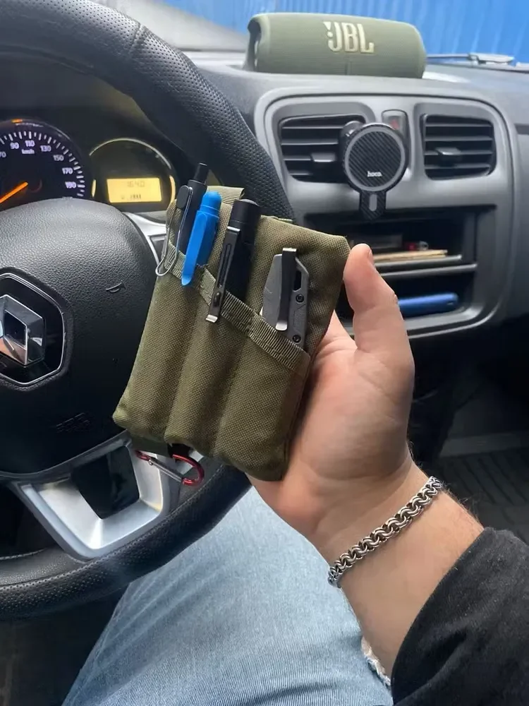 EDC Molle 허리 파우치 야외 캠핑 하이킹 사냥 여행을 위한 방수 휴대용 지퍼 지갑 팩