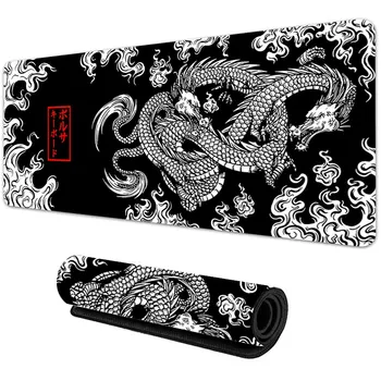 Japanese Dragon Large Gaming Mousepad XXL Keyboard Gamer Mouse Pad on The Table Speed Desk Mat Anime 900x400 700X300 Mouse Mats 2