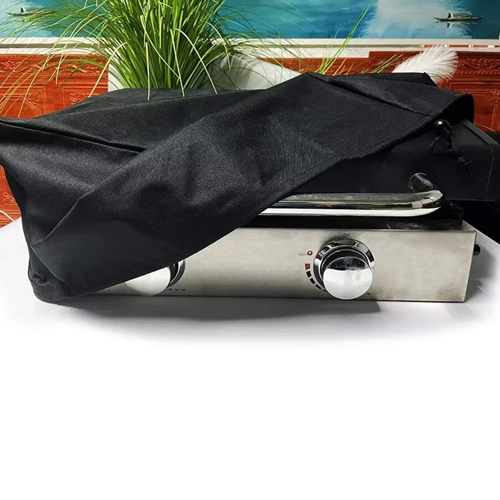 Polyester Waterproof BBQ Grill Protective Cover Black For 22 Inches Table Top Griddle With Hood 57x48x23cm BBQ Parts 6