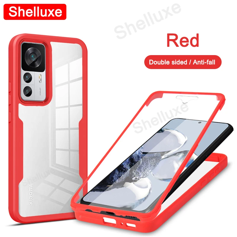360 Full Body Clear Case Shelluxe Silicone Double-Sided Cover